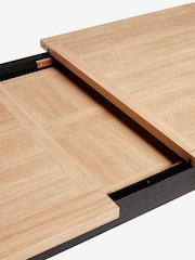 Black Malvern Oak Effect Dining Table - Image 9 of 10