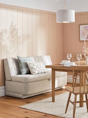 Chunky Weave Mid Natural Anderson Storage Dining Bench - Image 1 of 8