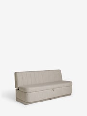 Chunky Weave Mid Natural Anderson Storage Dining Bench - Image 4 of 8