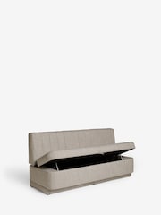 Chunky Weave Mid Natural Anderson Storage Dining Bench - Image 5 of 8