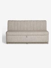 Chunky Weave Mid Natural Anderson Storage Dining Bench - Image 7 of 8