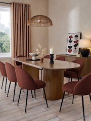 Smoked Oak Conway 6-8 Extending Dining Table - Image 1 of 8