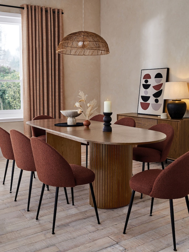 Smoked Oak Conway 6-8 Extending Dining Table - Image 1 of 8