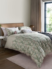 Clarke & Clarke Multi William Morris Golden Lily 200 Thread Count Duvet Cover and Pillowcase Set - Image 1 of 4