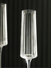 Set of 4 Clear Collins Champagne Flutes - Image 2 of 4
