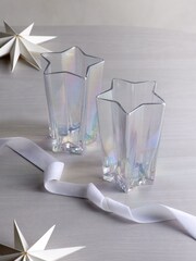 Set of 2 Iridescent Star Tumbler Glasses - Image 2 of 4