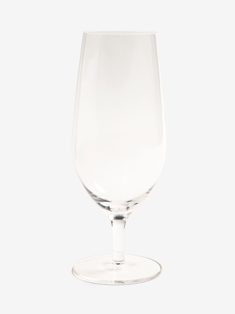 Set of 4 Clear Nova Footed Pint Beer Glasses - Image 3 of 3