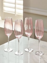 Set of 4 Ottilie Champagne Flute Glasses - Изображение 2 из 4