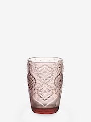 Set of 4 Pink Sophia Tumbler Glasses - Image 4 of 4