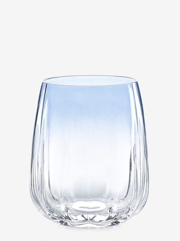 Set of 4 Blue Salcombe Tumbler Glasses - Image 4 of 4