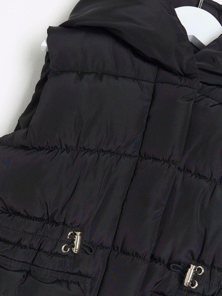 Buy River Island Black Girls Padded Gilet from Next Luxembourg