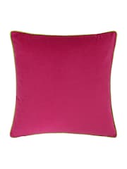 Furn Hot Pink/Lime Meridian Velvet 55 x 55cm Cushion Cover - Image 4 of 6