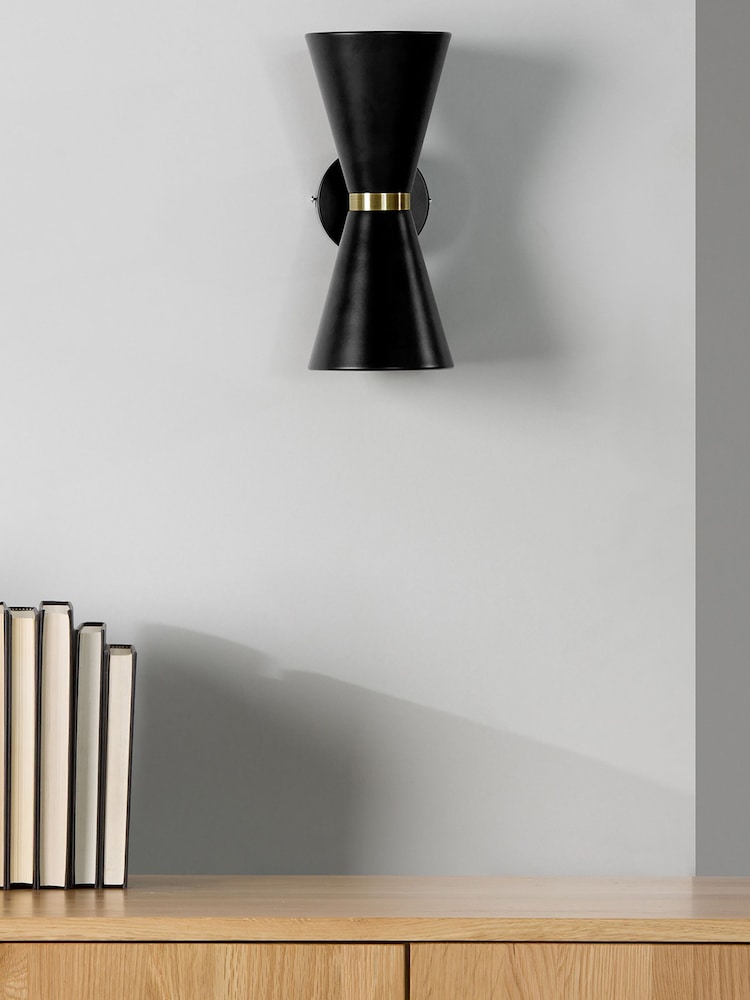 MADE.COM Black Ogilvy Wall Lamp - Image 1 of 3