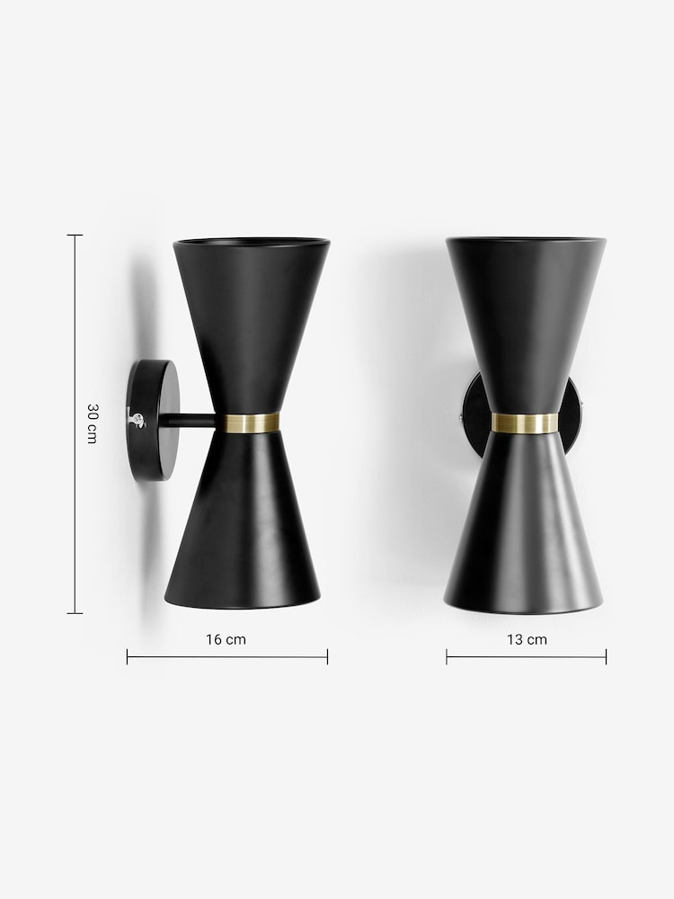 MADE.COM Black Ogilvy Wall Lamp - Image 3 of 3