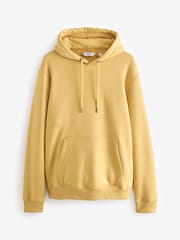 Yellow Regular Fit Jersey Cotton Rich Overhead Hoodie - Image 6 of 8