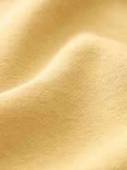 Yellow Regular Fit Jersey Cotton Rich Overhead Hoodie - Image 8 of 8