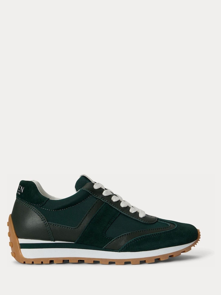 Lauren Ralph Lauren Black Dani Suede Leather and Nylon Trainers - Image 1 of 5 Lauren Ralph Lauren Black Dani Suede Leather and Nylon Trainers - Image 1 of 5