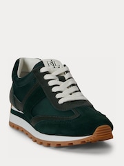 Lauren Ralph Lauren Black Dani Suede Leather and Nylon Trainers - Image 3 of 5