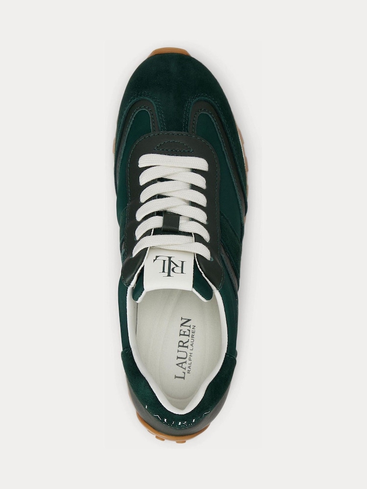 Lauren Ralph Lauren Black Dani Suede Leather and Nylon Trainers - Image 5 of 5 Lauren Ralph Lauren Black Dani Suede Leather and Nylon Trainers - Image 5 of 5