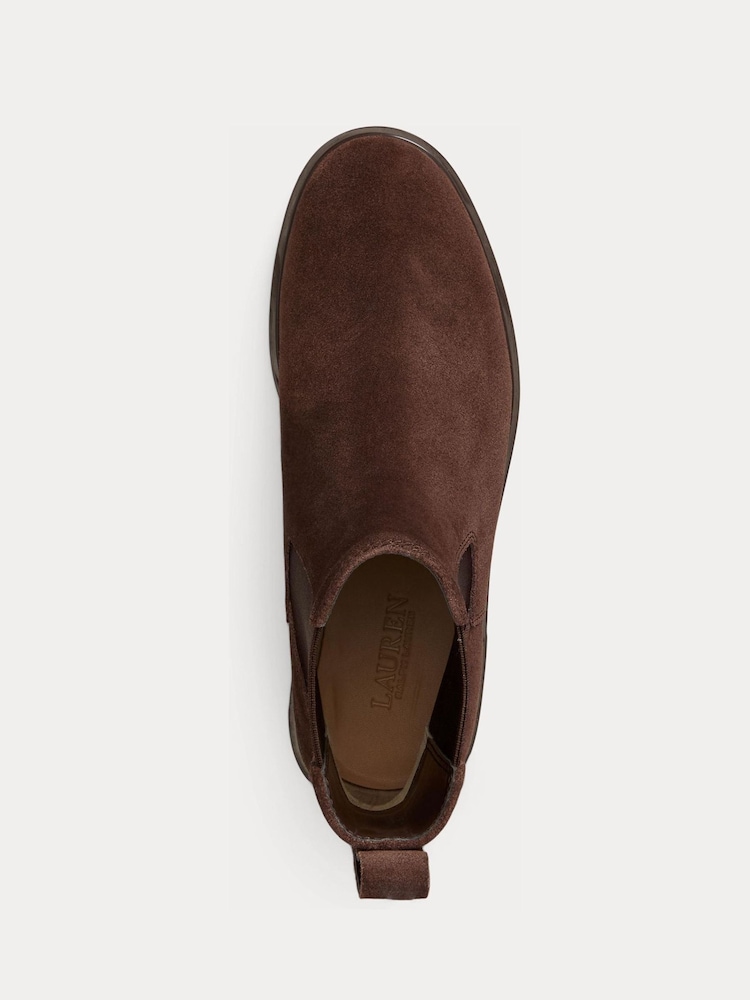 Lauren Ralph Lauren Brown Allyson Suede Chelsea Boots - Image 4 of 4