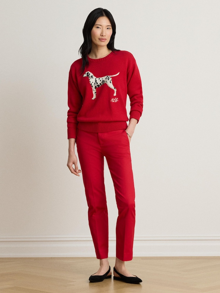 Lauren Ralph Lauren Riednee Dalmation Crew Neck Sweater - Εικόνα 2 από 9
