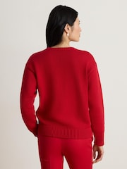 Lauren Ralph Lauren Riednee Dalmation Crew Neck Sweater - Εικόνα 3 από 9
