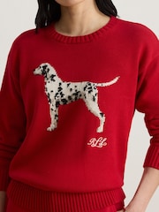 Lauren Ralph Lauren Riednee Dalmation Crew Neck Sweater - Εικόνα 4 από 9