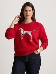 Lauren Ralph Lauren Riednee Dalmation Crew Neck Sweater - Εικόνα 5 από 9