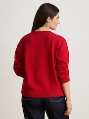 Lauren Ralph Lauren Riednee Dalmation Crew Neck Sweater - Εικόνα 7 από 9