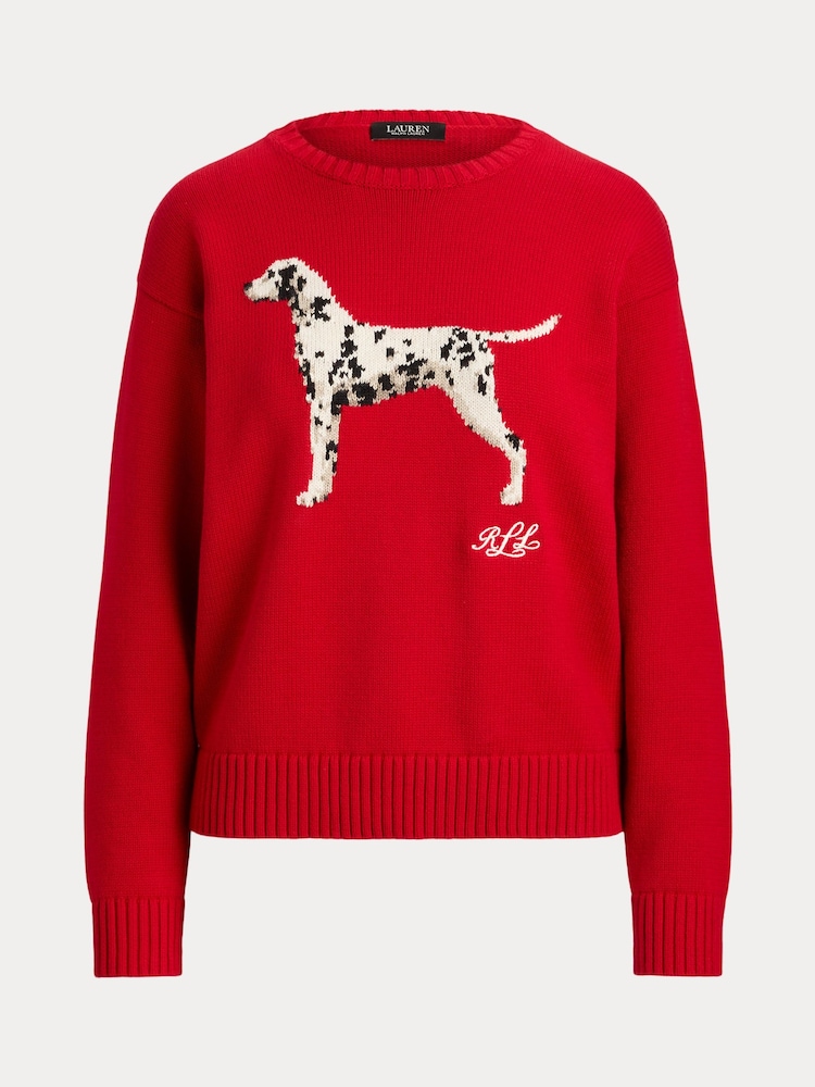 Lauren Ralph Lauren Riednee Dalmation Crew Neck Sweater - Εικόνα 9 από 9