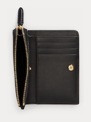 Lauren Ralph Lauren Black Bifold Zip Around Coin Purse - Image 3 of 4