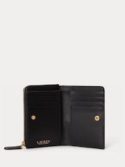 Lauren Ralph Lauren Black Bifold Zip Around Coin Purse - Image 4 of 4