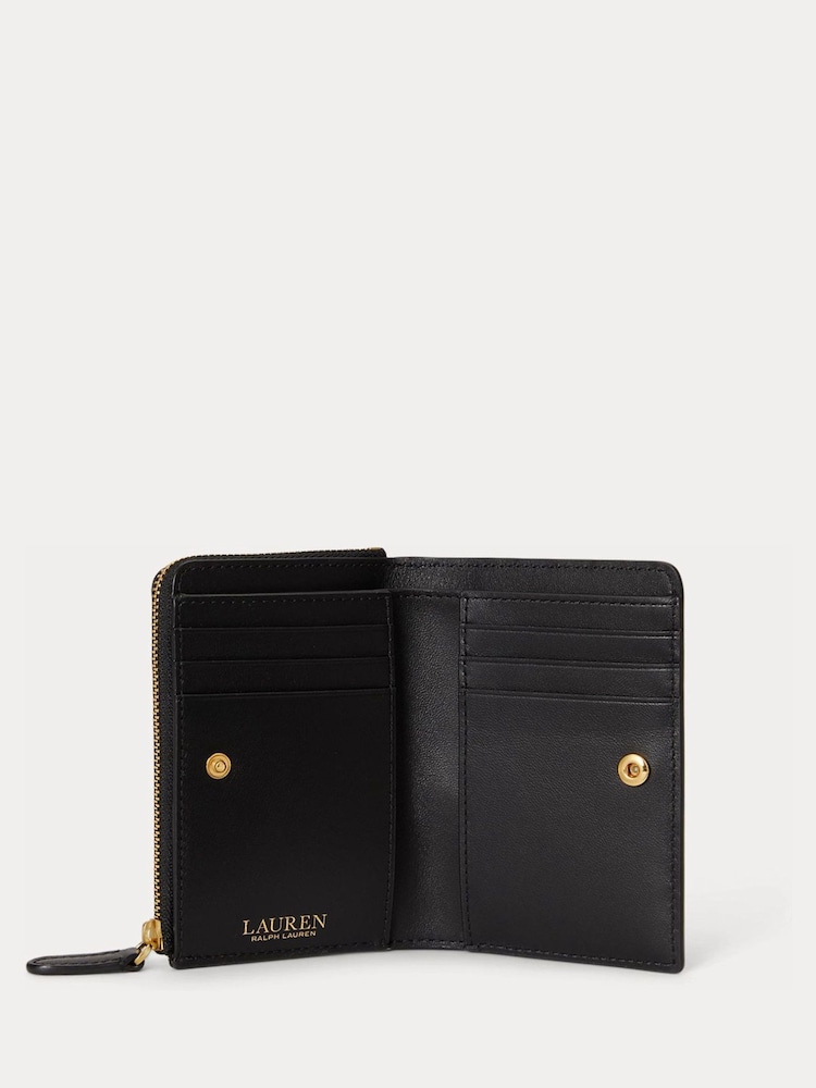 Lauren Ralph Lauren Black Bifold Zip Around Coin Purse - Image 4 of 4 Lauren Ralph Lauren Black Bifold Zip Around Coin Purse - Image 4 of 4