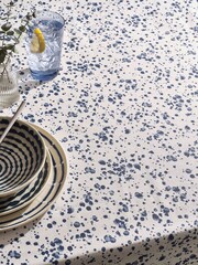Blue Salcombe Spot Wipe Clean Table Cloth - Image 2 of 4