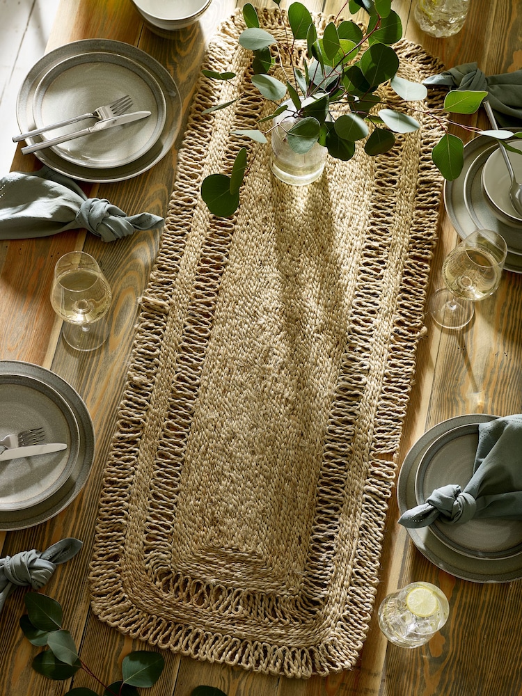 Natural Jute Kitchen Table Runner - Image 1 of 4