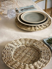 Set of 2 Natural Woven Seagrass Charger Placemats - Image 1 of 5