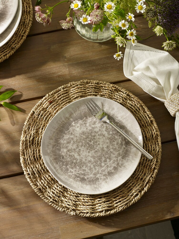 Set of 2 Natural Woven Seagrass Charger Placemats - Image 2 of 5