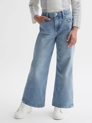 Reiss Denim Marion 9-14 yrs Straight Leg Sequin Detail Jeans - Image 3 of 6