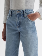 Reiss Denim Marion 9-14 yrs Straight Leg Sequin Detail Jeans - Image 4 of 6