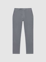 Gris - Pantalones de corte slim en algodón cepillado Strike de Reis - Imagen 2 de 4