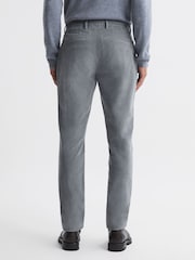 Gris - Pantalones de corte slim en algodón cepillado Strike de Reis - Imagen 4 de 4