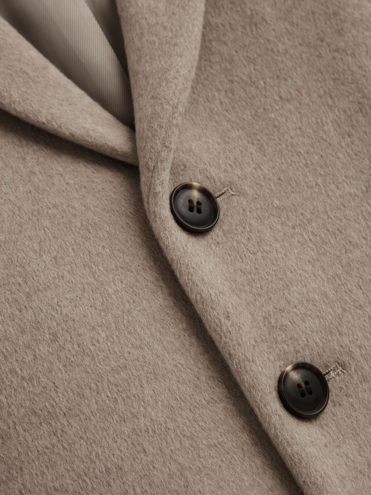 Reiss Stone Melange Gable 3-9 yrs Single Breasted Epsom Overcoat - Image 6 of 6 Reiss Stone Melange Gable 3-9 yrs Single Breasted Epsom Overcoat - Image 6 of 6