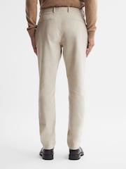 Oatmeal - Pantalones de corte slim en algodón cepillado Strike de Reis - Imagen 4 de 4