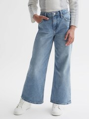 Reiss Denim Marion Junior Straight Leg Sequin Detail Jeans - Image 1 of 6