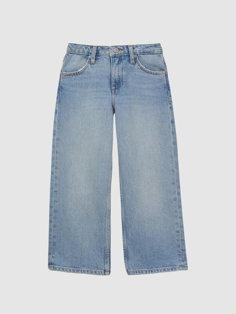 Reiss Denim Marion Junior Straight Leg Sequin Detail Jeans - Image 2 of 6