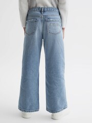Reiss Denim Marion Junior Straight Leg Sequin Detail Jeans - Image 5 of 6