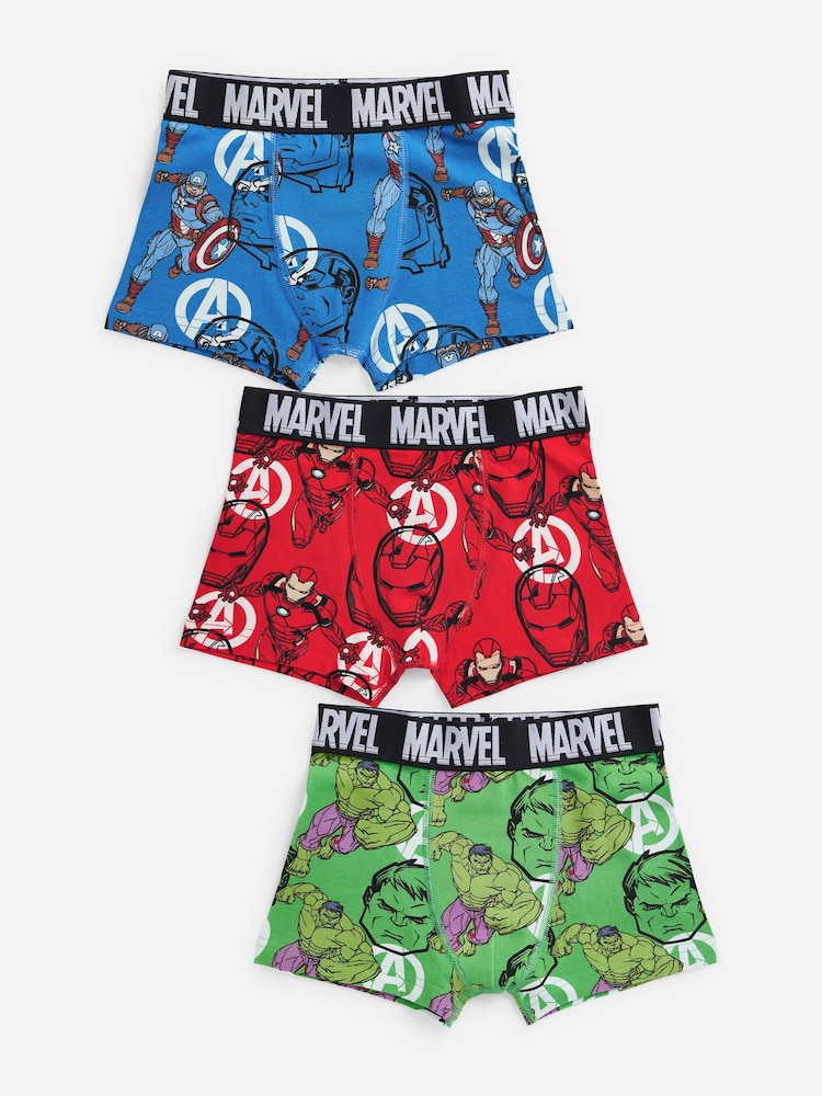 Marvel Bright License Trunks 3 Pack (1.5-14yrs) - Image 1 of 6