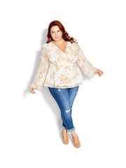 City Chic Ellie White Top - Image 1 of 3