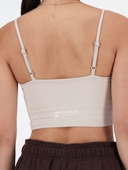 New Balance Grey Linear Heritage Soft Bra Top - Image 5 of 6