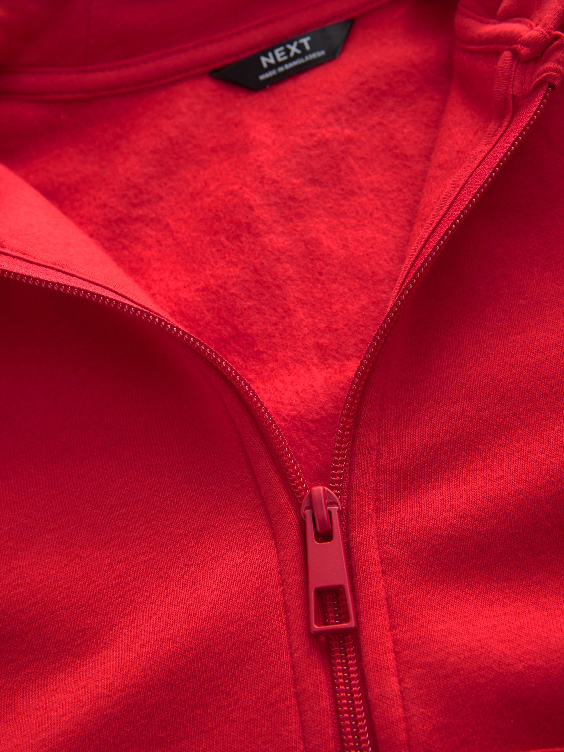 Red zip up hoodie 3t top